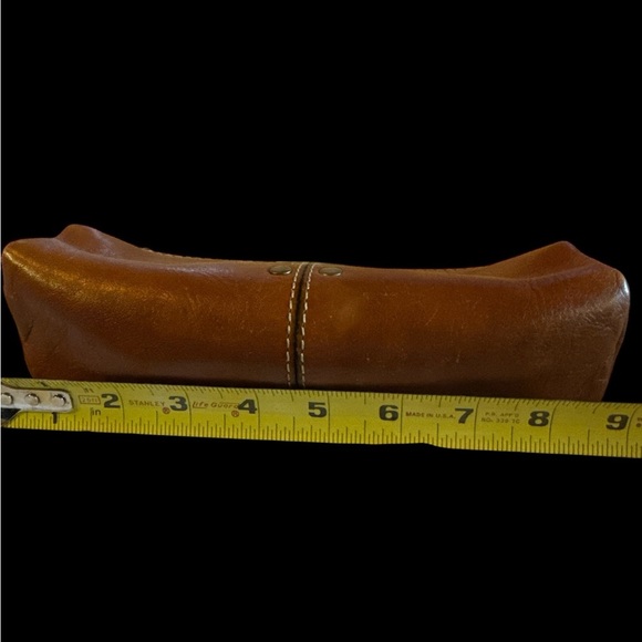 Patricia Nash Leather Wristlet with brass accents - super soft leather!! - Picture 7 of 8